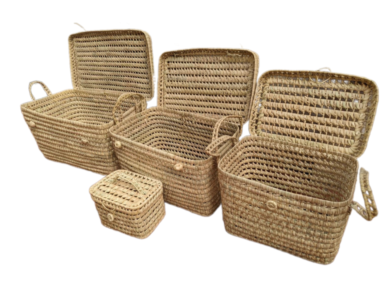 Palm Leaf Bohemian Storage Box